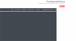Desktop Screenshot of hilandhallschool.org