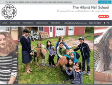 Tablet Screenshot of hilandhallschool.org